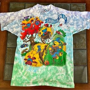 1993 Grateful Dead Rise & Fall Tour T-Shirt Original XL